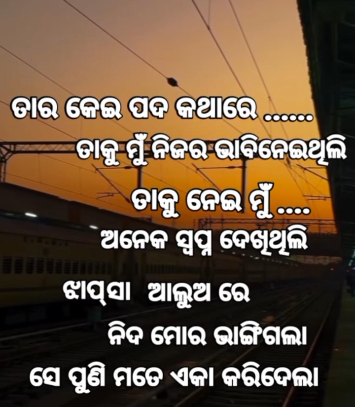 ତାର କେଇ ପଦ କଥା ରେ ନିଜର ଭାବି ନେଲି