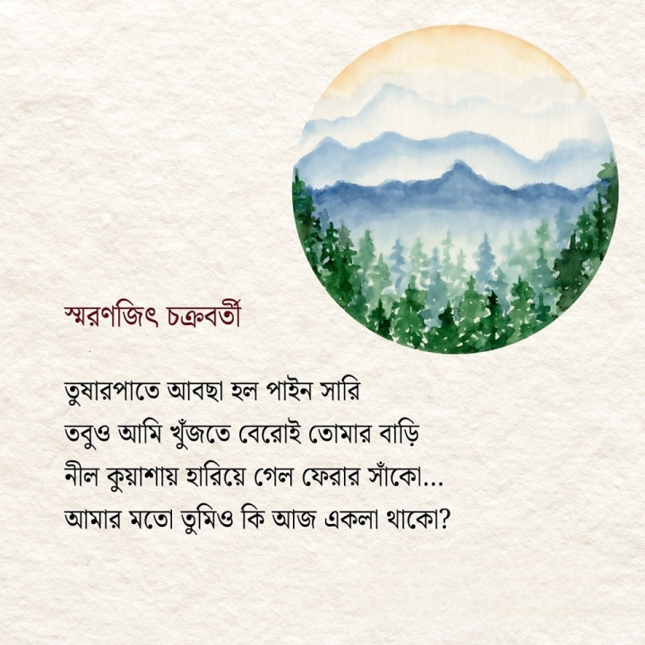 তবুও আমি খুঁজতে বেরোই তোমার বাড়ি...
