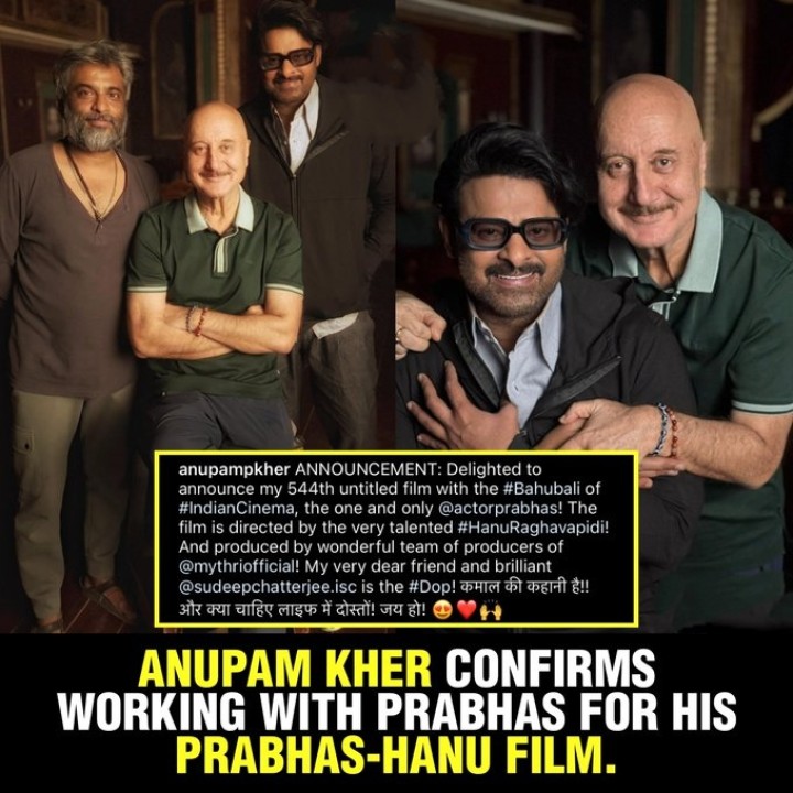 Prabhas cinemalo Anupam kher