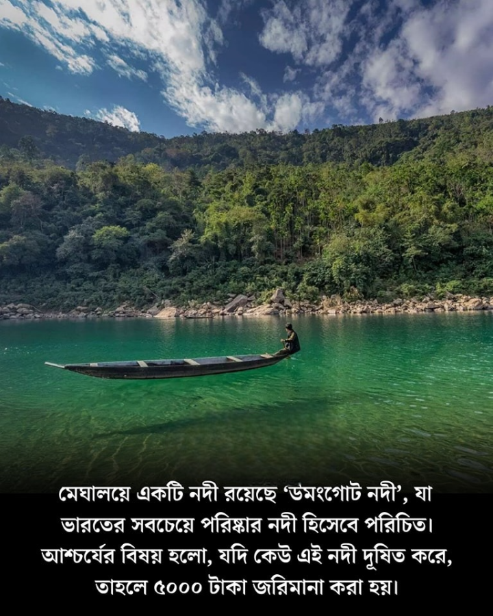 ভারতের সব থেকে পরিষ্কার নদী।