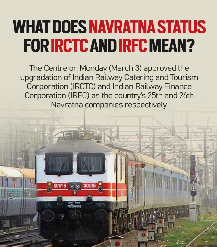 The 2 big Indian Railways companies can now make financial decisions with greater autonomy, and operate internationally without many bureaucratic hurdles. All 7 listed Central Public Sector Enterprises (CPSEs) of the Indian Railways are now Navratnas.