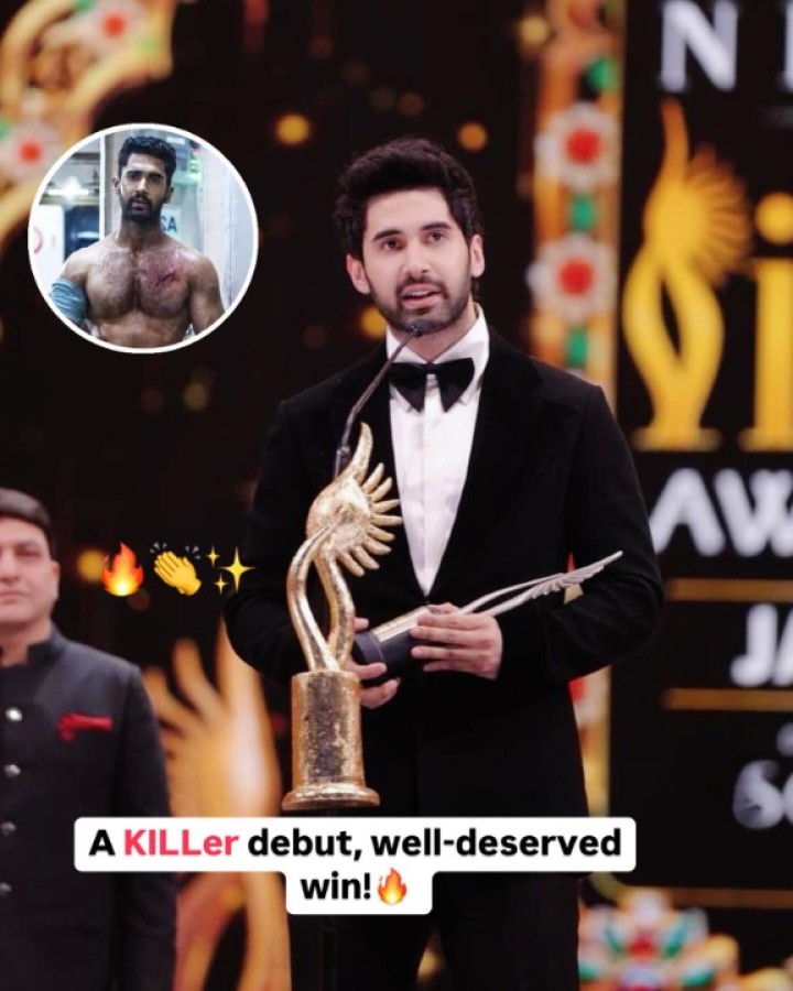 A KILLer debut, well-deserved win! Lakshya wins Best Debut (Male) for KILL at IIFA last night.