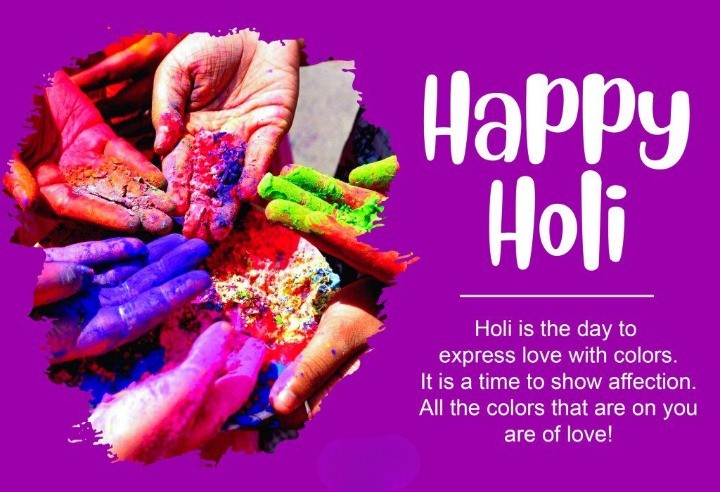 Happy Holi, Express Your Love With Colors.