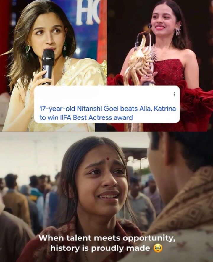 Nitanshi Goel becomes youngest to win Best Actress award at the IIFA Awards for her role in Laapataa Ladies.