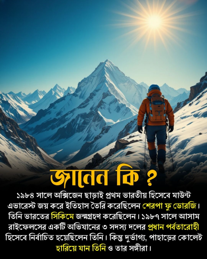 শেরপা ফু ডোরজির কথা জানেন ?