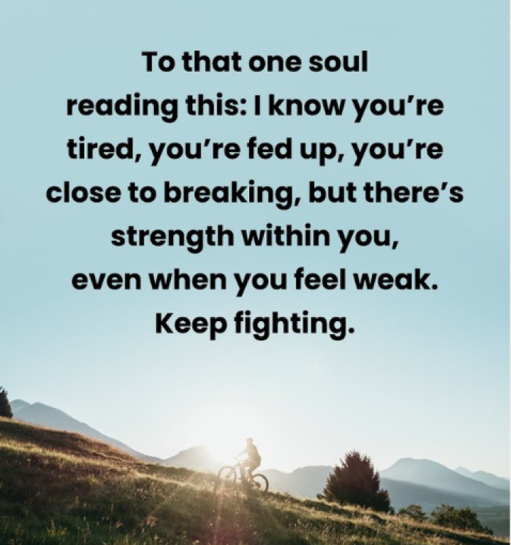 Keep Fighting.