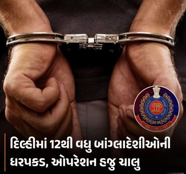 દિલ્હીમાં 12થી વધુ બાંગ્લાદેશીઓની ધરપકડ, ઓપરેશન હજુ ચાલુ