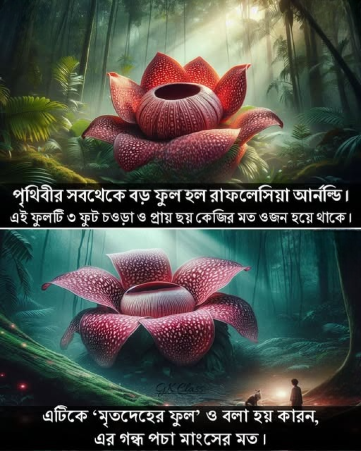 বিশ্বের সব থেকে বড় ফুল।