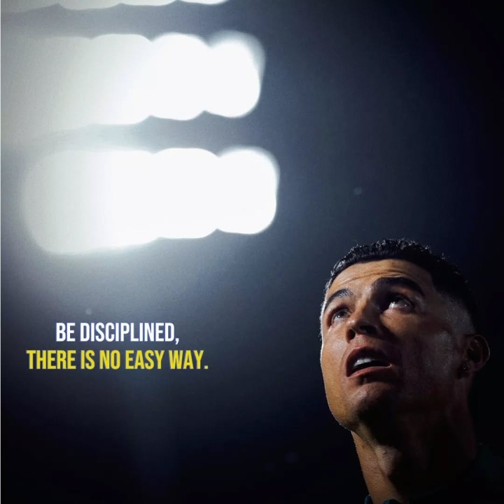 Be Disciplined.