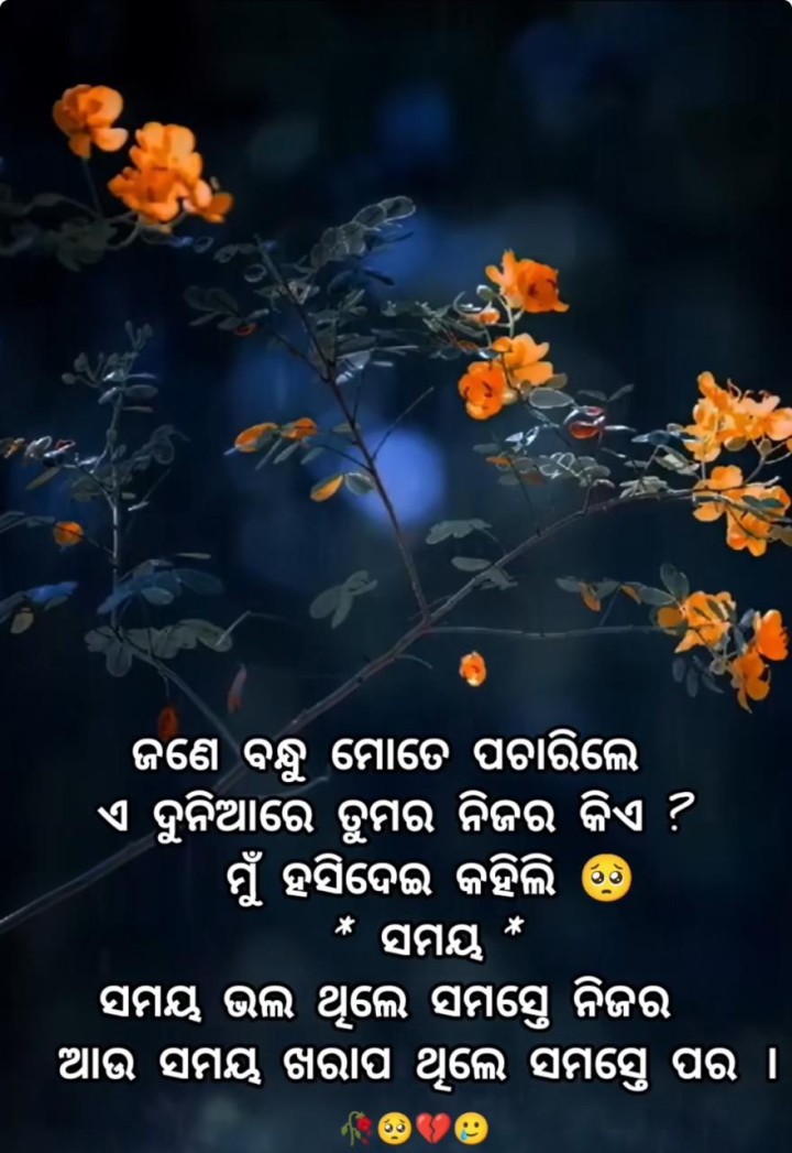 ଜଣେ ବନ୍ଧୁ ମୋତେ ପଚାରିଲେ
