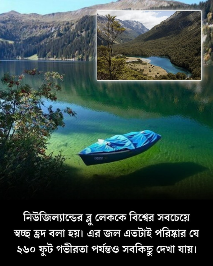 বিশ্বের সবচেয়ে স্বচ্ছ হ্রদ।