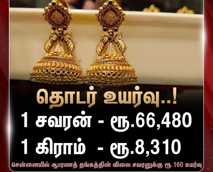 இன்றும் புதிய உச்சத்தை தொட்ட தங்கம் விலை..!