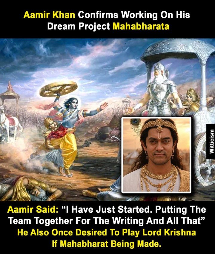 Aamir Khan Confirms Working On His Dream Project Mahabharata