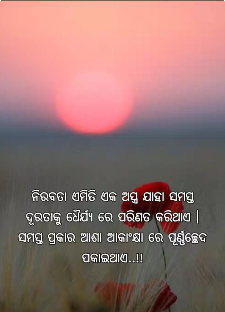 ନୀରବତା ଏମିତି ଏକ ଅସ୍ତ୍ର