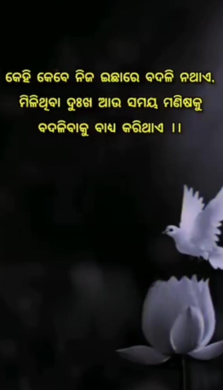 କେହି କେବେ ନିଜ ଇଛା ରେ ବଦଳେନି