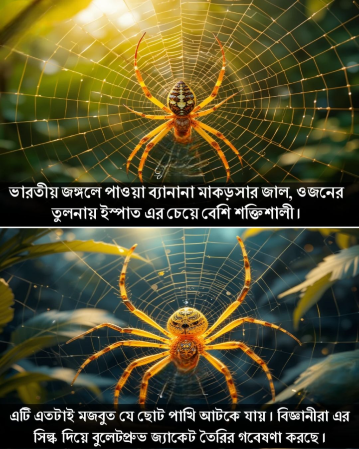 মাকড়সার জালের শক্তি জানতেন আগে?