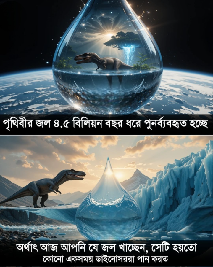 আমরা যে জল পান করি ডাইনোসররাও সেই জল পান করত?
