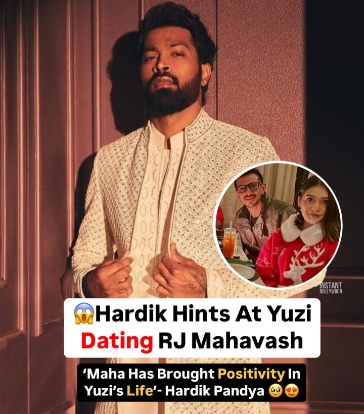 Indian cricketer Hardik Pandya has hinted at fellow cricketer Yuzvendra Chahal’s new relationship with RJ Mahvash following his divorce from Dhanashree Verma