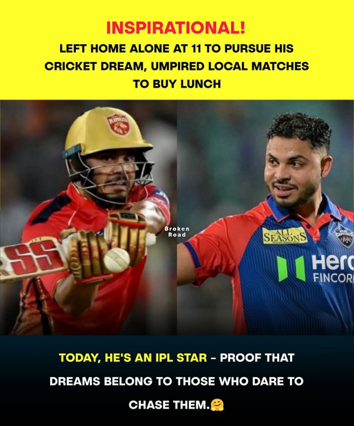 TODAY, HE'S AN IPL STAR - PROOF THAT DREAMS BELONG TO THOSE WHO DARE TO CHASE THEM.
