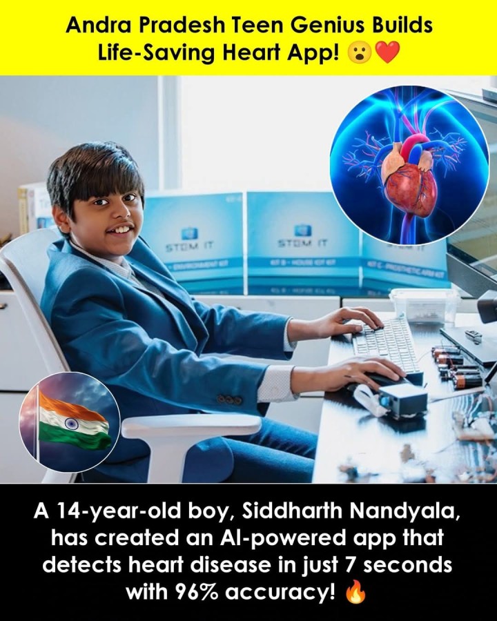 Andra Pradesh Teen Genius Builds Life-Saving Heart App!