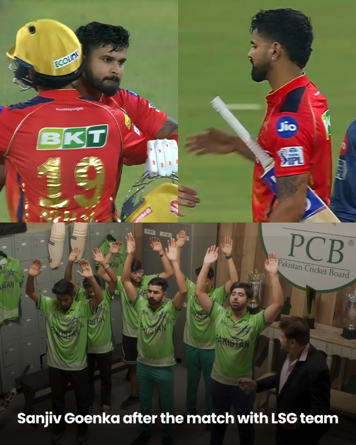 मैच के बाद का दृश्य