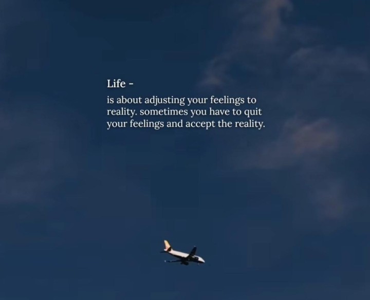 life is about adjusting