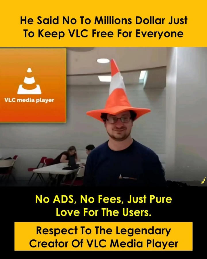 Respect To The Legendary Creator Of VLC Media Player