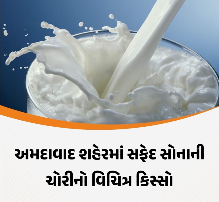 અમદાવાદ શહેરમાં દૂધની ચોરીનો એક અનોખો અને વિચિત્ર કિસ્સો સામે આવ્યો છે. ગોતા વિસ્તારમાં આવેલાં બે ડેરી પાર્લરમાંથી પરોઢિયે રિક્ષામાં આવેલા અજાણ્યા ચોરે દૂધના કેરેટ ચોરી લીધાં છે. ખાસ વાત એ રહી કે ચોરે છાશના કેરેટને હાથ પણ ન લગાવ્યા અને માત્ર દૂધની ચોરી કરી હતી. આ ઘટના બાદ પોલીસે તપાસ શરૂ કરી છે અને સીસીટીવી ફૂટેજના આધારે ચોરની ઓળખ માટે કામગીરી હાથ ધરી છે.