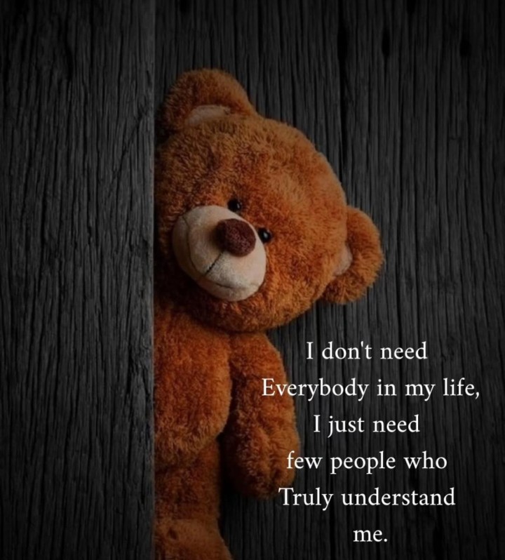 I  don't need everybody in my life
