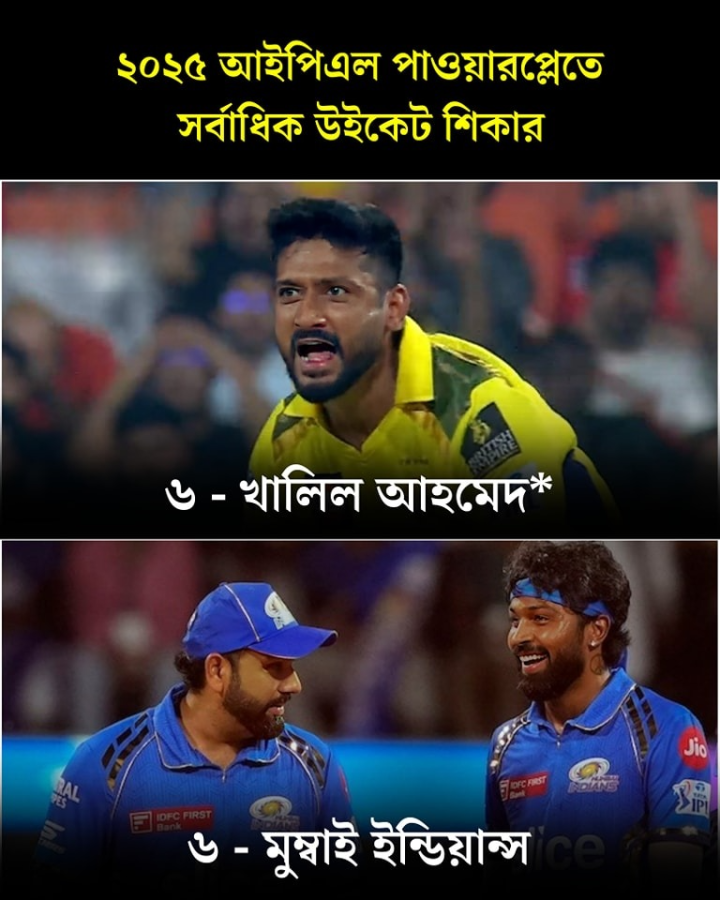 ২০২৫ এর আইপিলের এক অনন্য রেকর্ড।