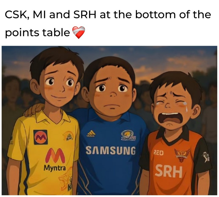 At the bottom of the points table.