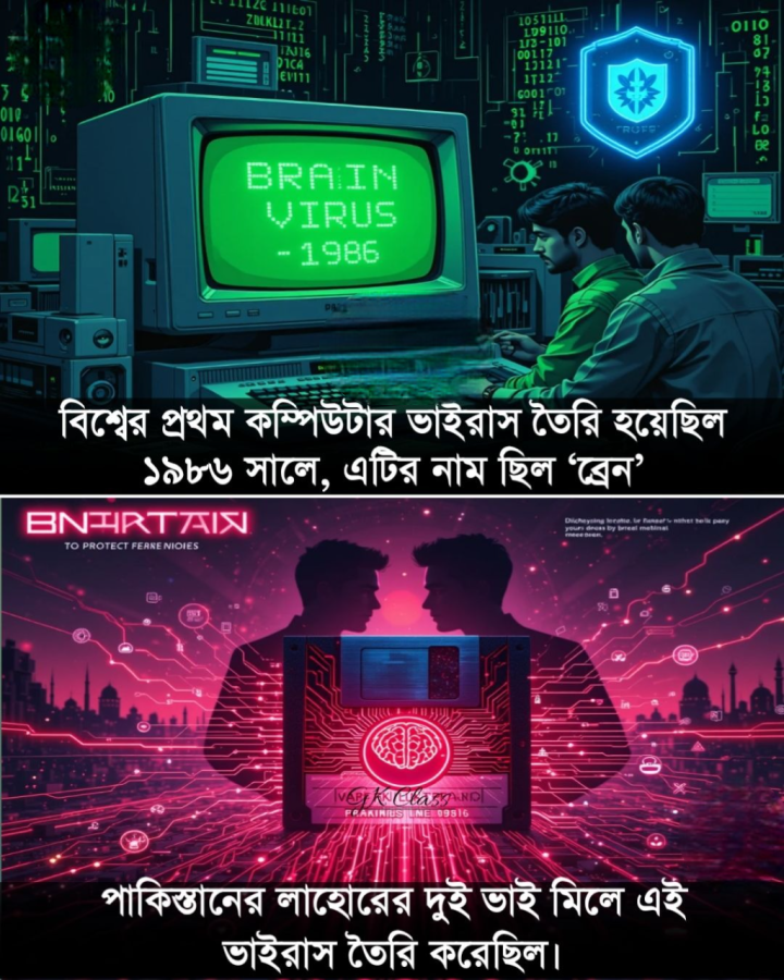 বিশ্বের প্রথম কম্পিউটার ভাইরাস কারা তৈরি করেছিল?