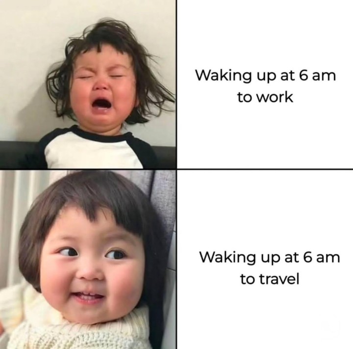 Waking up at 6 am to work
