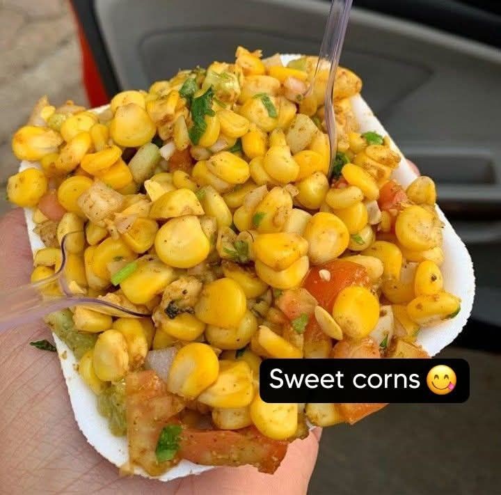 Sweetcorn chaat