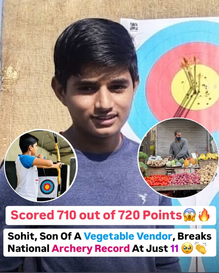Jabalpur’s 11-year-old archery sensation, Sohit Kumar, has shattered national records at the Under-15 National Archery Championship in Guntur, securing a gold medal with an impressive 710/720 score. Fueled by his success, Sohit now aims for the 2028 LA Olympics.