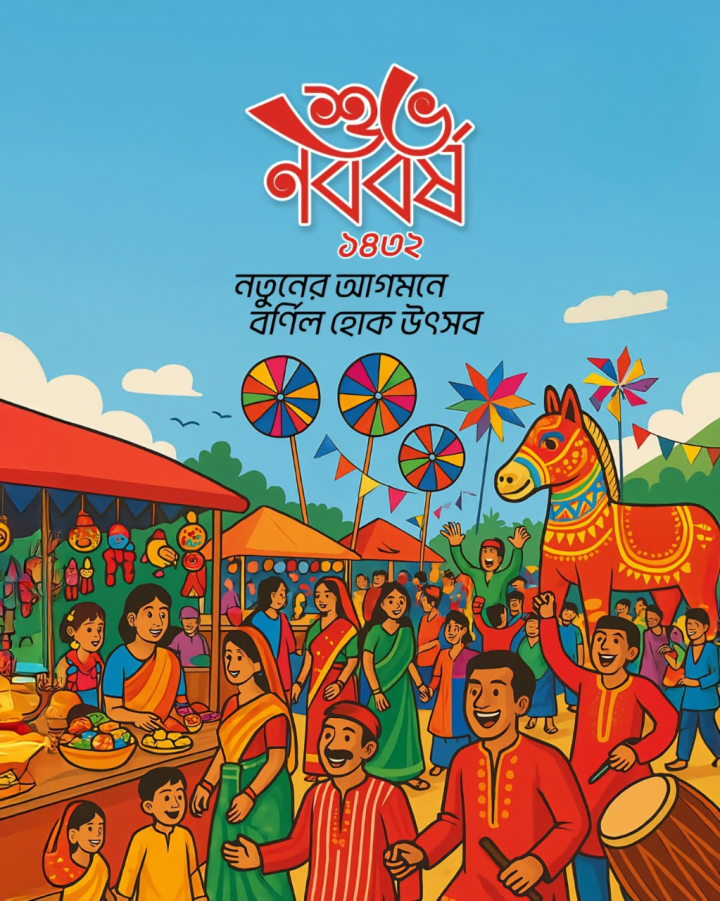 নতুন বছরের শুভেচ্ছা।