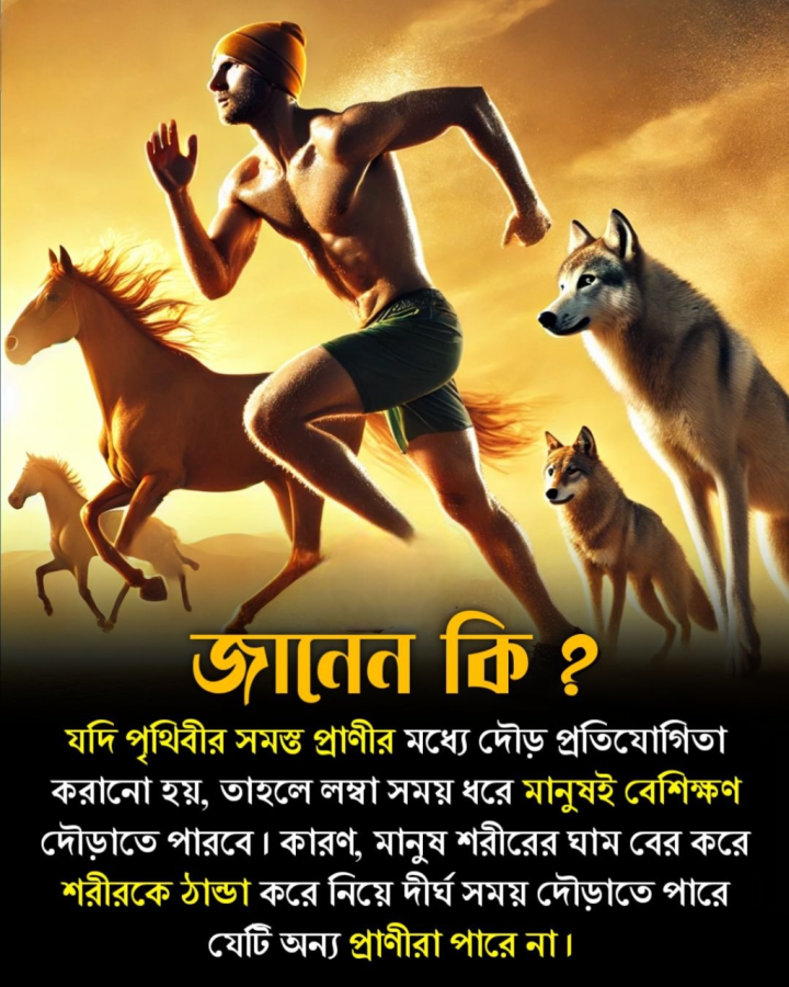 দৌড়ে জিতবে মানুষ!