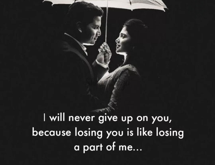 I will Never give up on you