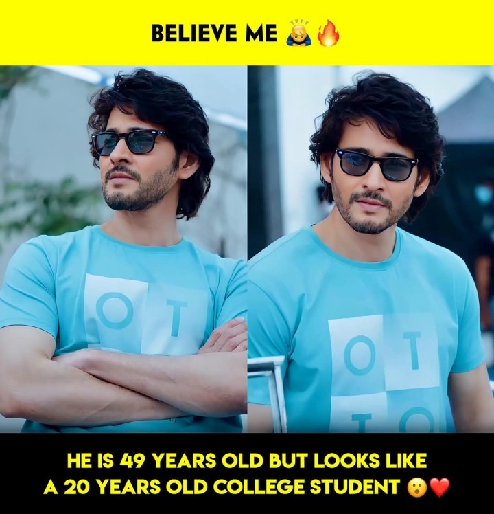HE IS 49 YEARS OLD BUT LOOKS LIKE A 20 YEARS OLD