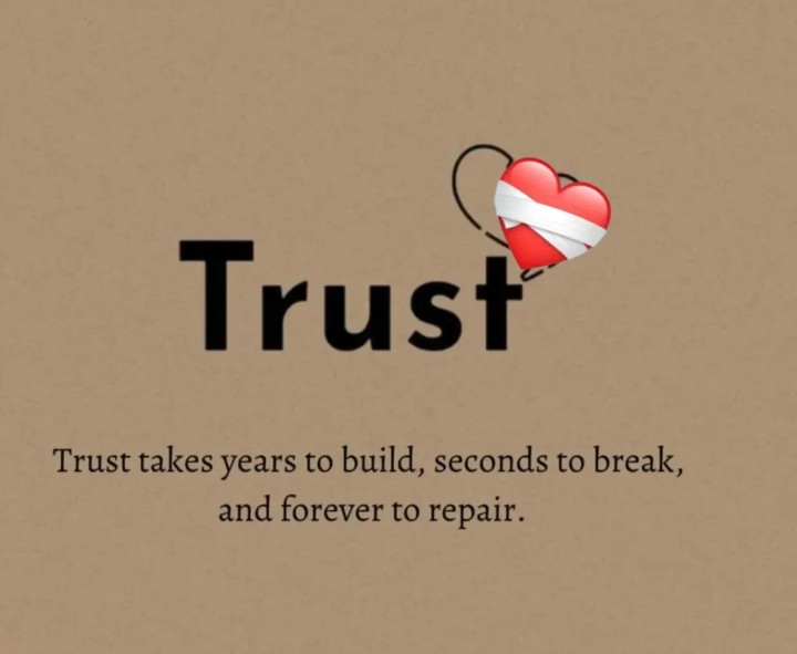 Trust takes Years to build