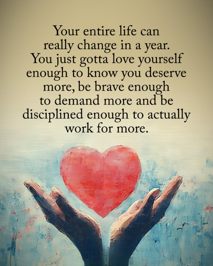 Your life can look completely different a year from now. But it starts with you.