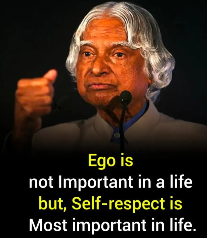 Self respect is most important in life