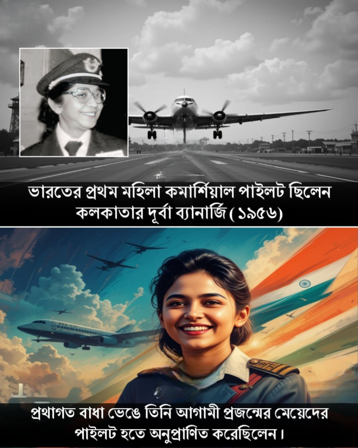 ভারতের প্রথম মহিলা কমার্শিয়াল পাইলট।