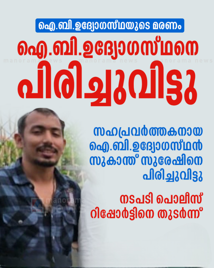 സുകാന്ത് സുരേഷിനെ പിരിച്ചുവിട്ടു