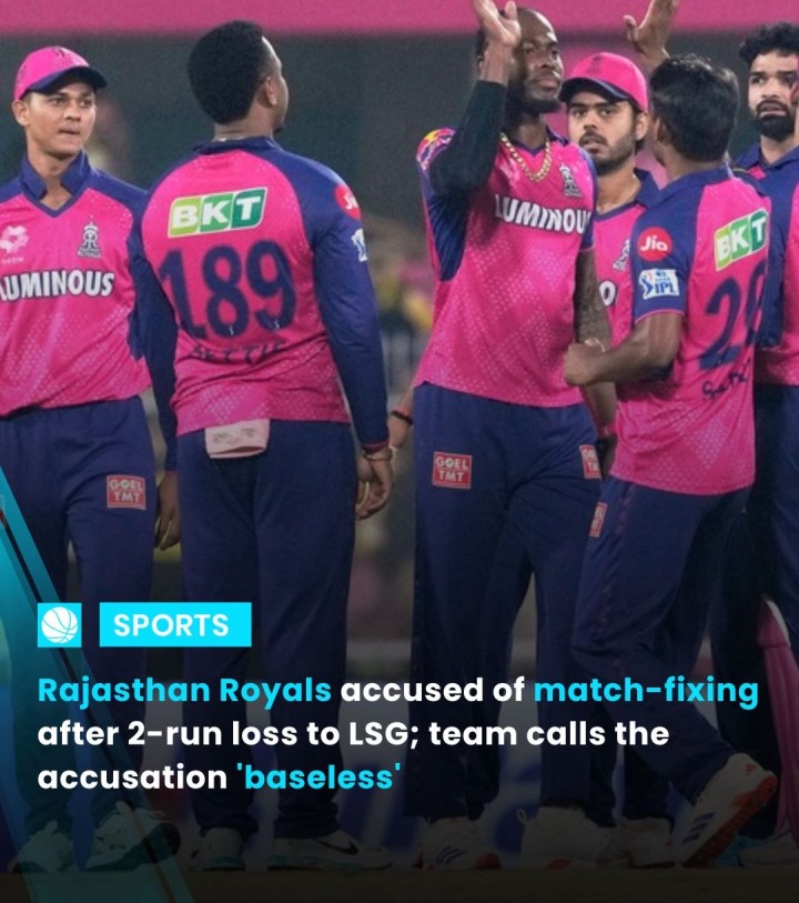 Rajasthan Royals faced a shocking two-run defeat against Lucknow Super Giants in their IPL 2025 match on April 19. Despite needing just nine runs in the final over, they crumbled under pressure, fueling allegations of match-fixing. Jaideep Bihani, convenor of the Rajasthan Cricket Association ad hoc committee, has called for an investigation, raising concerns about the team’s performance, especially with the match being held on their home ground in Jaipur and without regular captain Sanju Samson