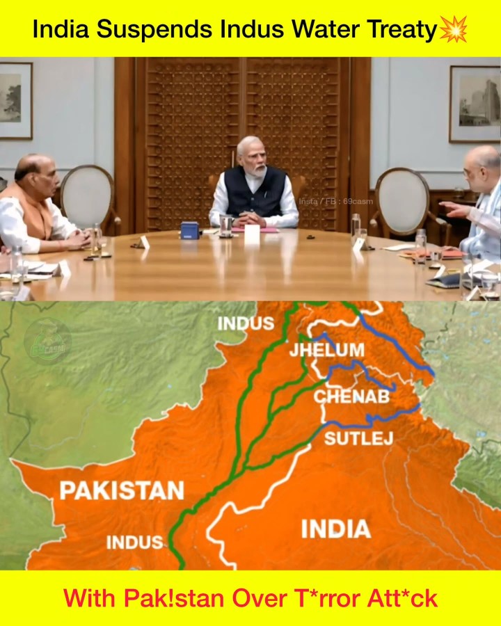 India got about 30% of the total water carried by the Indus Rivers System located in India while Pak!stan got the remaining 70%..