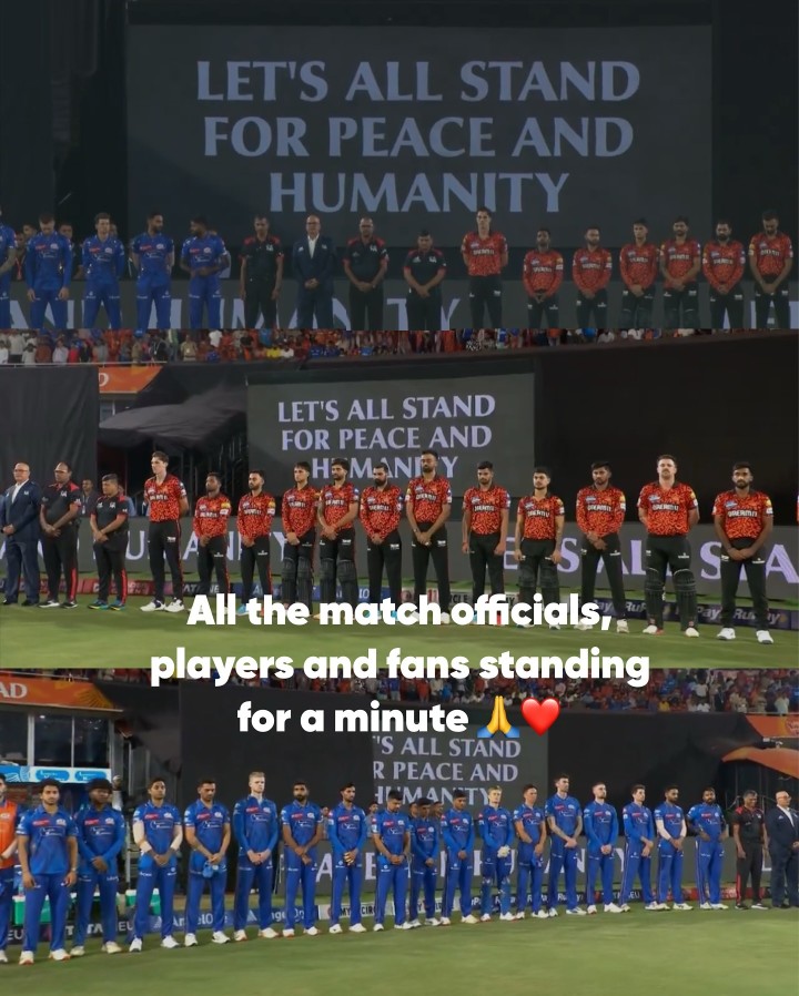 A powerful moment of unity, as respect and empathy transcend the game’s boundaries