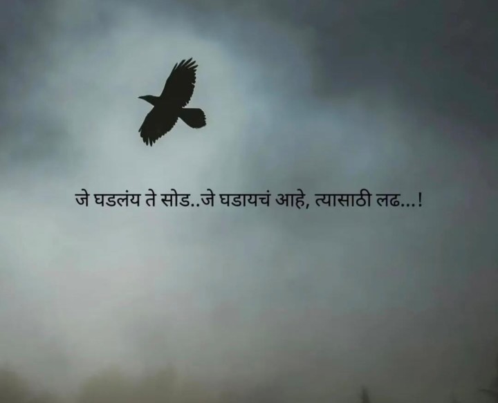 जे घडायचं आहे त्यासाठी लढ