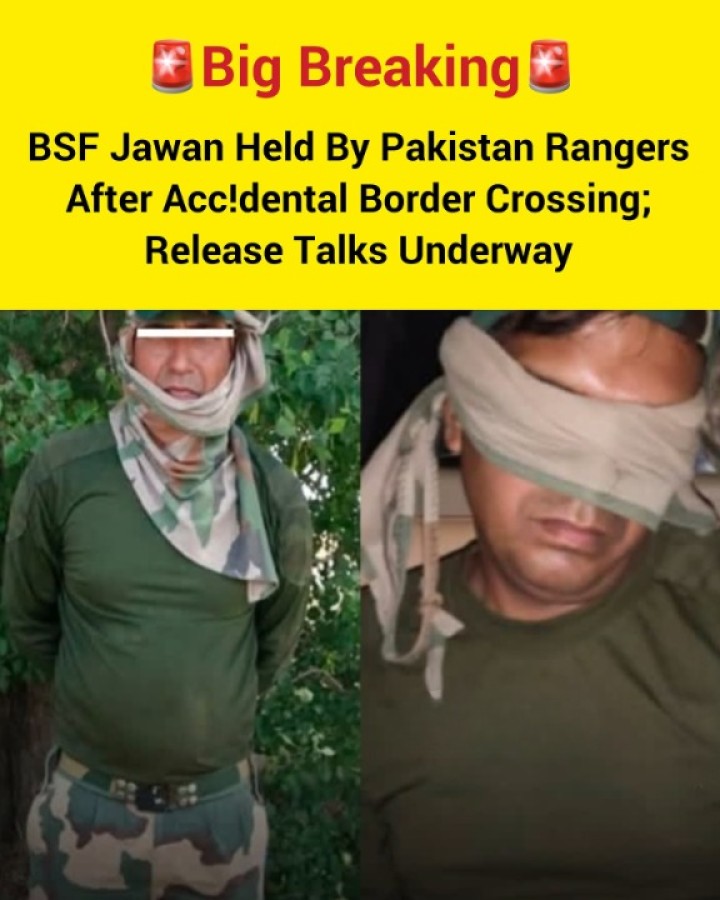 BSF jawan DETAINED by Pakistani Rangers after accidentally crossing the border in Firozpur.
