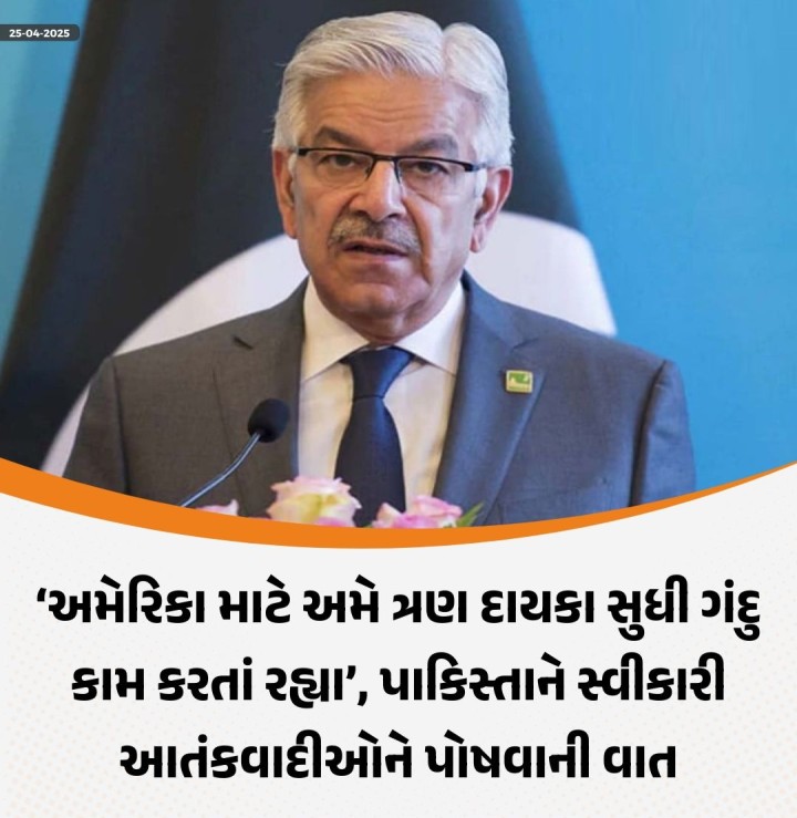 અમેરિકા માટે અમે ત્રણ દાયકા સુધી ગંદુ કામ કરતાં રહ્યા’, પાકિસ્તાને સ્વીકારી આતંકવાદીઓને પોષવાની વાત